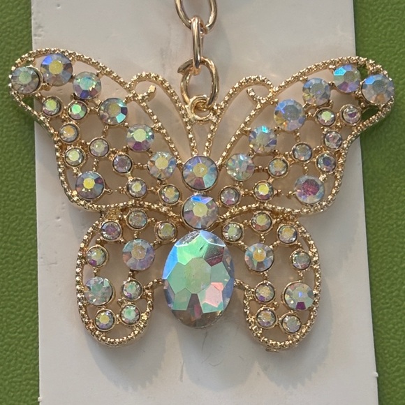 Butterfly Keychain- Gold - Picture 2 of 2
